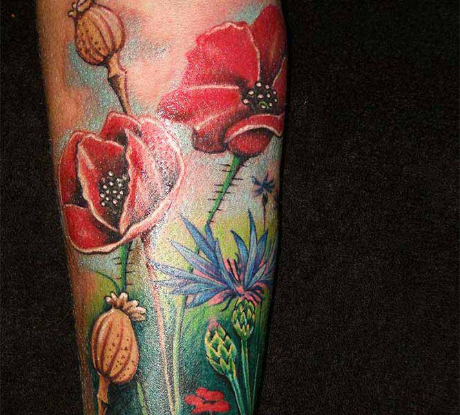 tetování vlčí mák